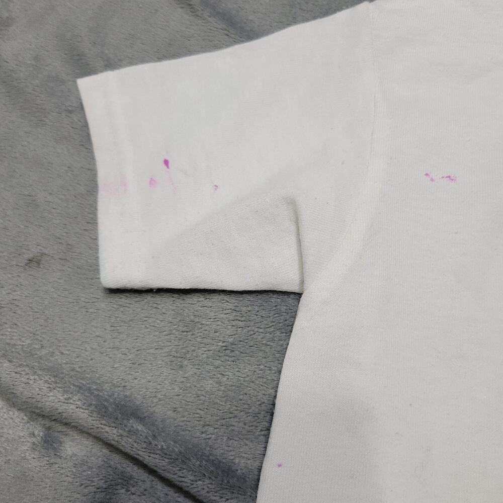 Its My Birthday Shirt Girls 2t Stitch Tee Shirt White Pink Paint Comfort Stretch - Picture 8 of 12